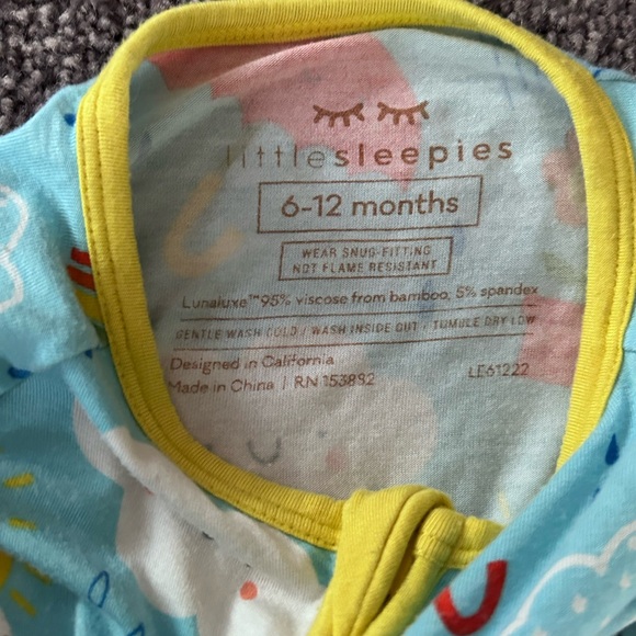 πHPπ Little Sleepies Sun Showers Zippy 6-12 - Picture 3 of 7